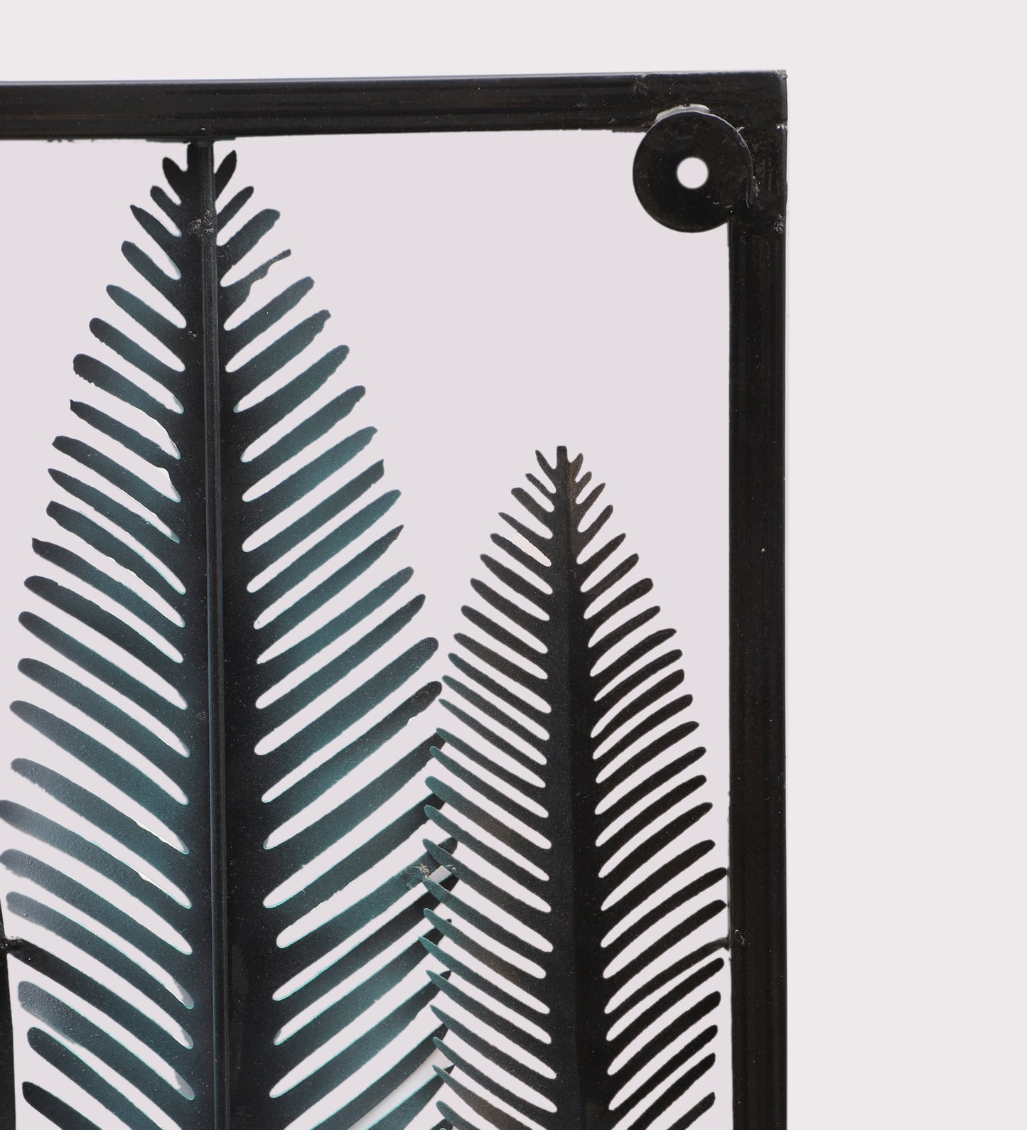 Rectangular Multicolor Etching Leaves Wall Decor