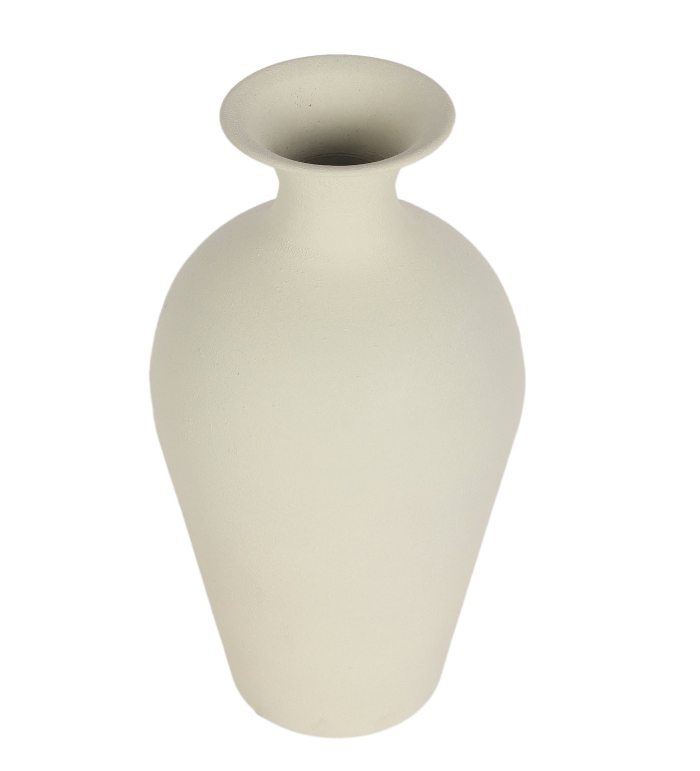 Off White Textured Flower Pot