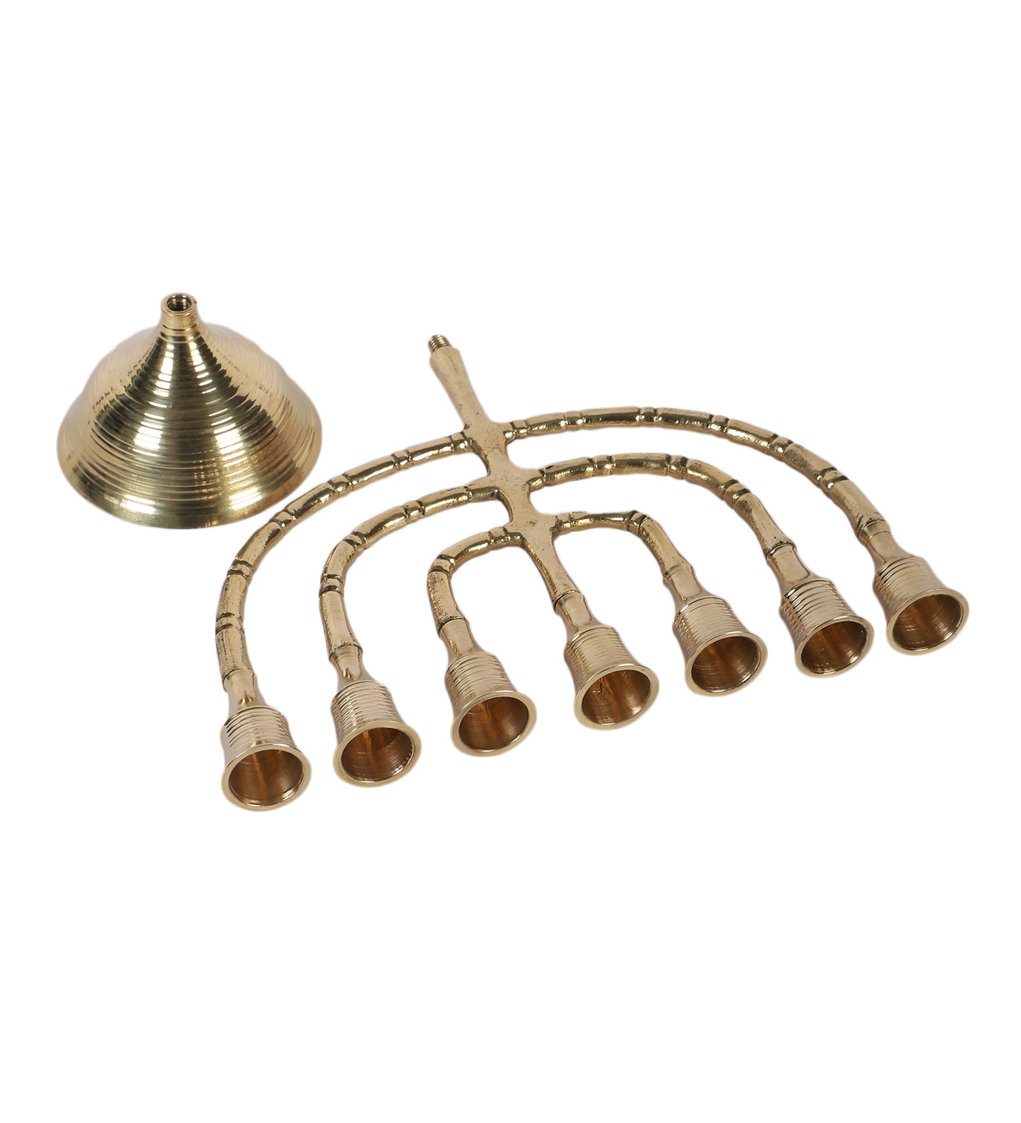 Aluminium Antique Gold Candle Stand