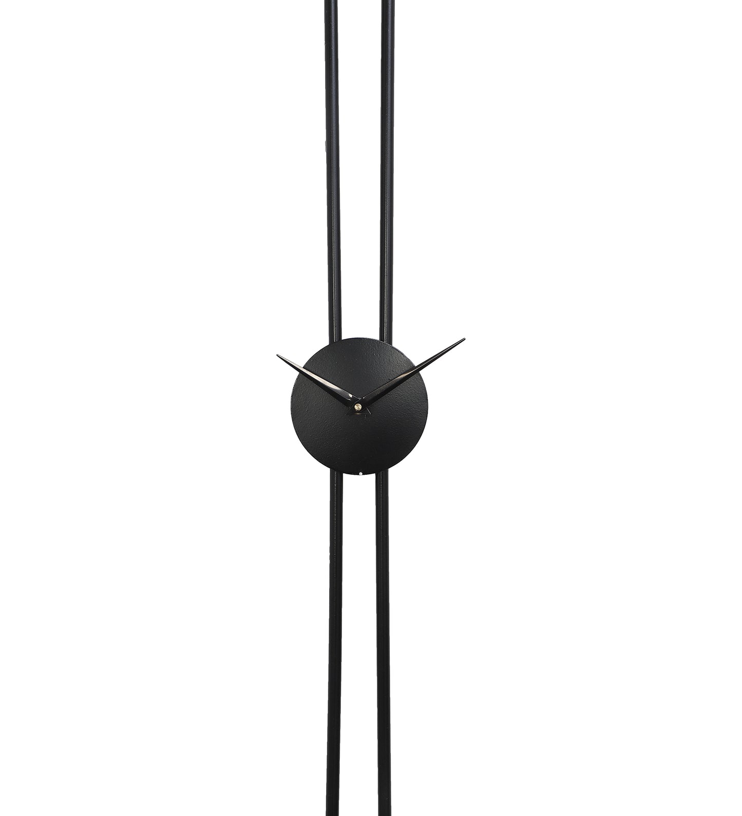 Long Striped Black Wall Clock